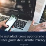 garante privacy metadati