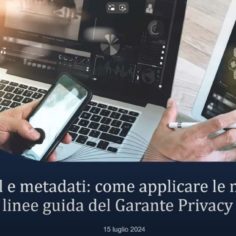 garante privacy metadati