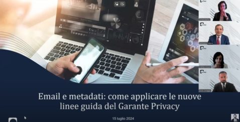 garante privacy metadati